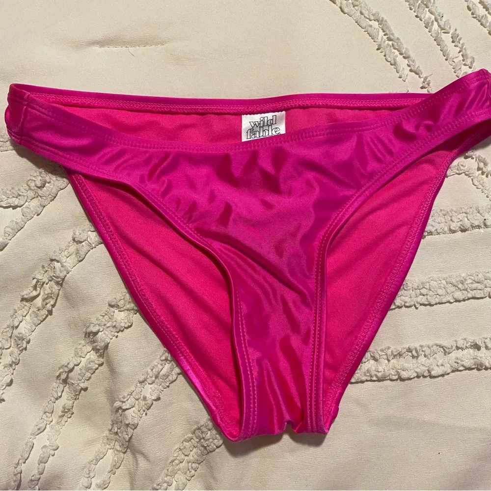 wild fable Hot Pink Halter Keyhole Bikini Set xxs/XS - Picture 8 of 10